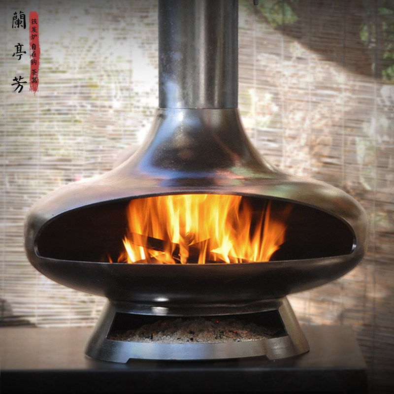 兰亭芳庭院多功能火炉真火壁炉室内烧碳取暖炉民宿别墅户外烧烤炉