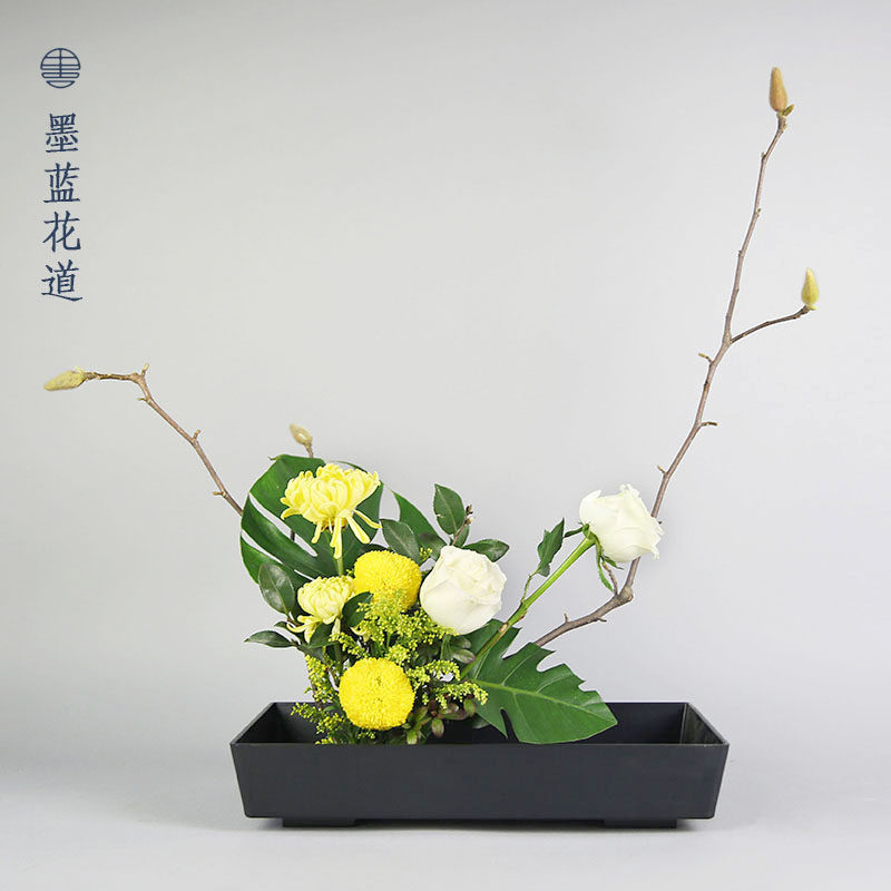 塑料长方形花器塑胶插花器皿小原流花器剑山插花日式中式花道花艺,鲜花速递/花卉仿真/绿植园艺,花盆,淘宝优惠券,粉丝福利购,淘宝优惠卷