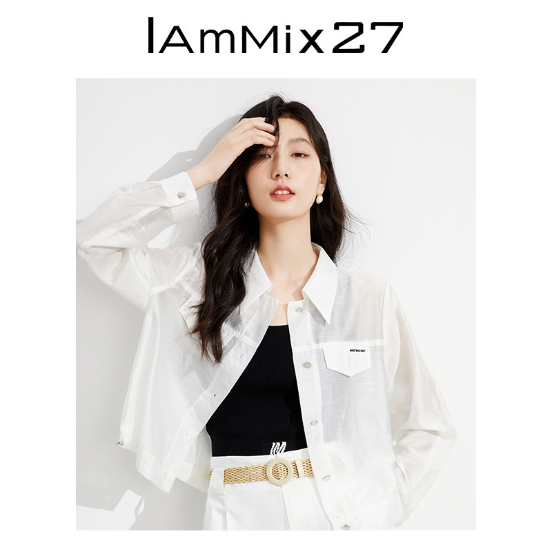 IAmMIX27短款工装风薄款外套