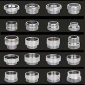 水龙头起泡器净水器M2224细牙外丝内丝4分20mm粗牙转换转接头配件