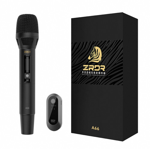 ZRDR A66无线麦克风手机声卡直播专用唱歌户外音响动圈麦话筒全套