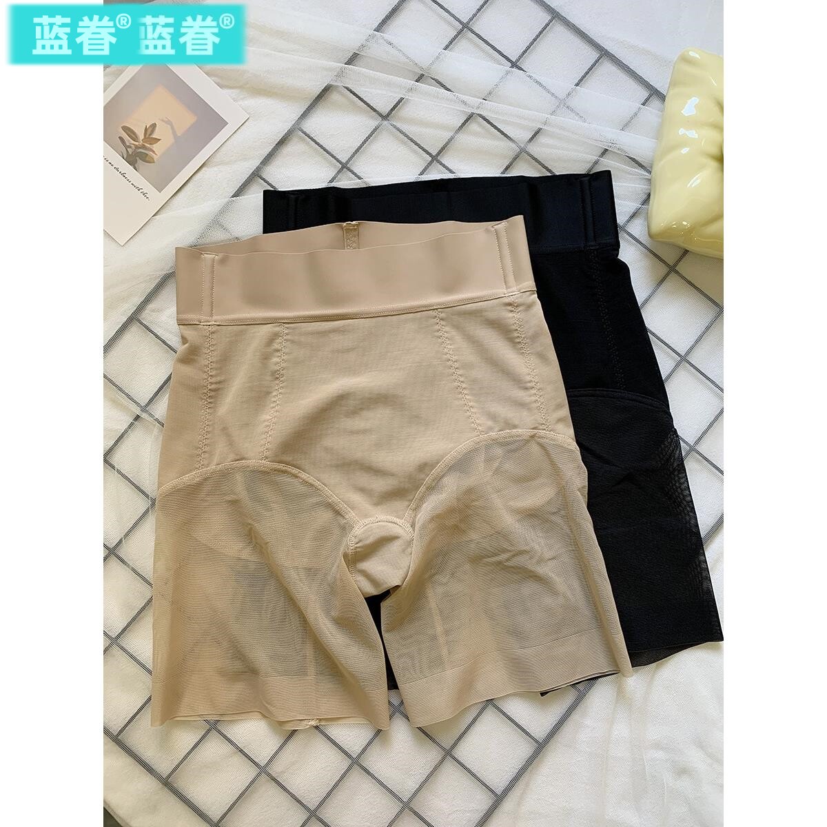 束腰收腹裤提臀内裤轻薄透气塑形塑身美体裤夏季平角宽腰翘臀裤女