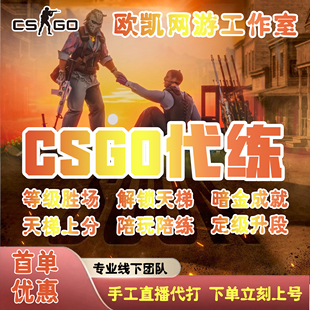 CSGO代练完美世界天梯上分定级赛5E代打cs2官匹定位胜场陪玩陪练