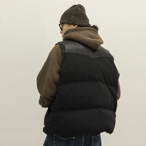 OUTORI双面西式羽绒马甲