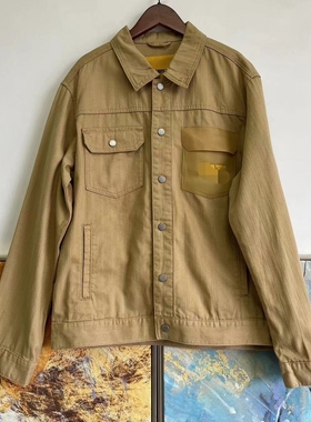 工装牛货卡家拼接设计复古夹克春秋短款外套男女同款CL1JAS11041C