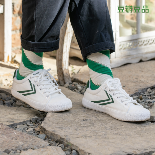 豆瓣联名飞跃帆布鞋1代