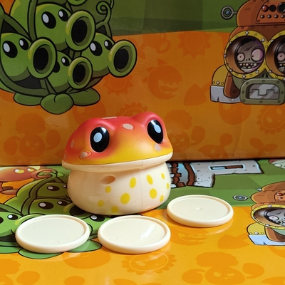 植物大战僵尸玩具金蟾菇青蛙金蝉菇癞蛤蟆发射炮弹荣达丰商超同款