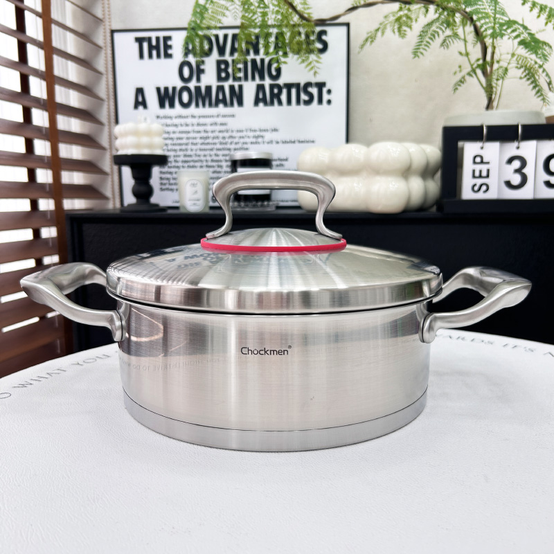 五层复合底304不锈钢微压多用锅