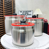 304不锈钢密封桶家用米桶厨房储物桶五谷杂粮保存罐密封面粉缸