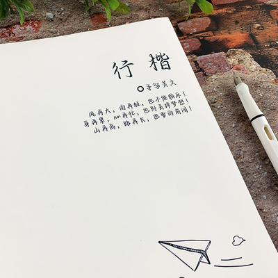 行楷手写体励志语录练字帖漂亮