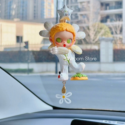 正版泡泡玛特Zsiga车挂后视镜装饰车内挂饰送男生女生高级感礼物