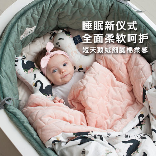 拉米洛millou棉柔暖肤厚被婴儿毯