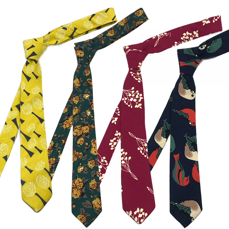 磨毛棉布手打韩版领带男女通用碎花条纹长款衬衫学生窄版潮流定制|ruв категории Аксессуары, воротник аксессуары, галстук - от Buy2taobao.com для оказания профессиональной услуги покупки агента Taobao