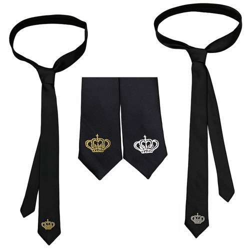 尖头ins时尚男小领带发型师5cm