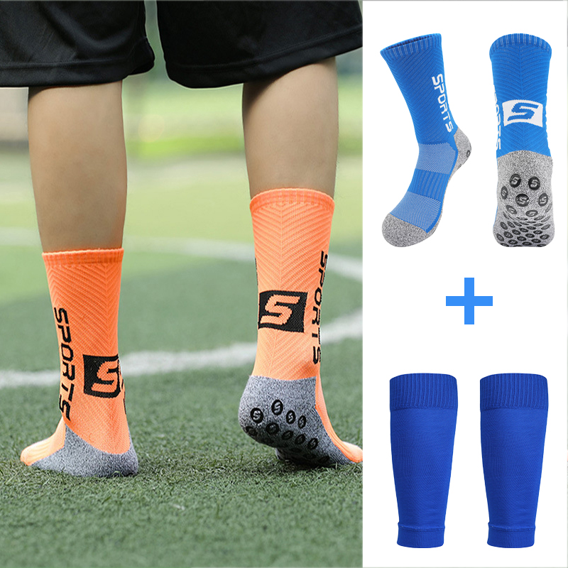 防滑中筒足球袜成人款配弹性袜套