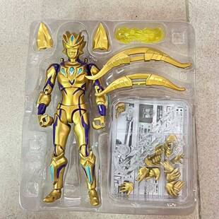 WD国产黄金无限赛罗腰部可动兔子光辉赛罗SHF怪兽哥莫拉哥尔赞玩