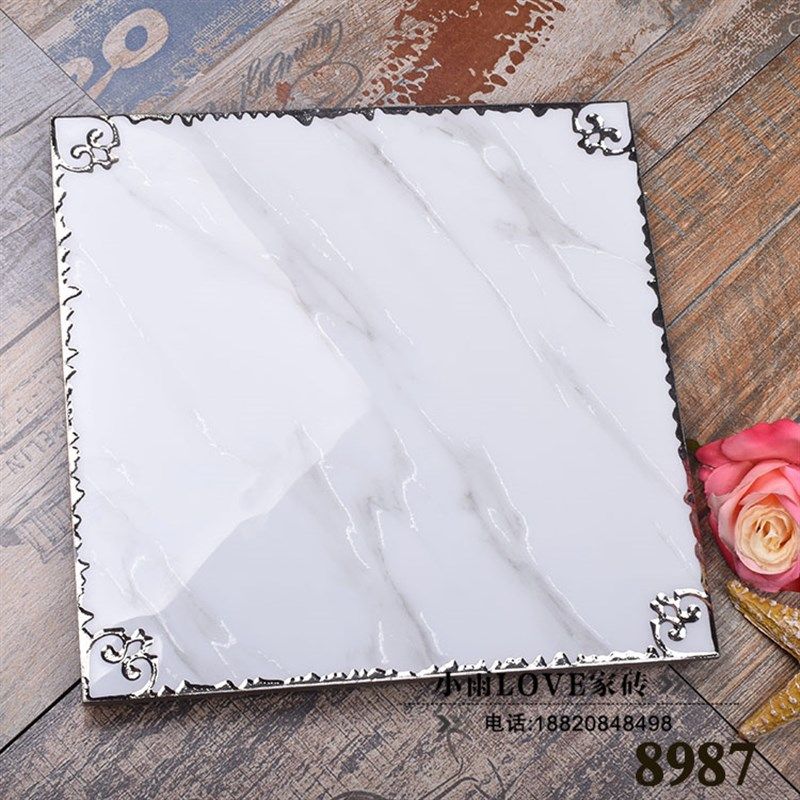 卫生间瓷砖抛晶砖300x300背景墙砖防滑地砖厨房镀金砖阳台闪K