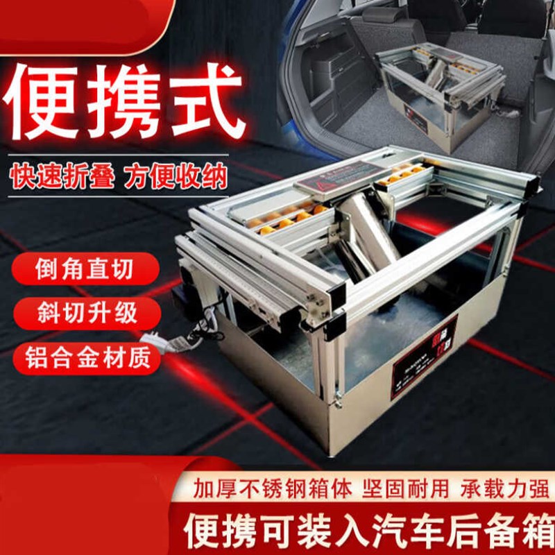 万席新款瓷砖倒角机45度切割小型大理石岩板磨边切角器高精度无尘