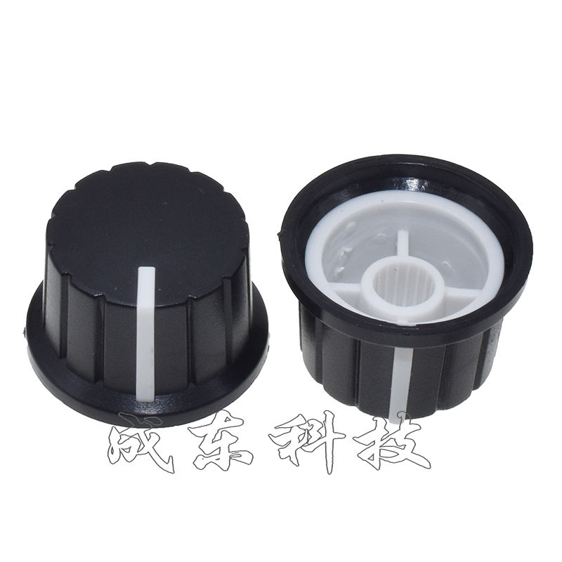 WH138带开关单圈碳膜电位器B5K10K20K50K100K250K500K旋钮调速