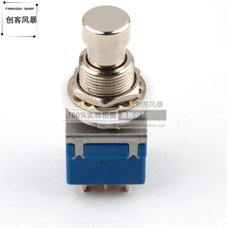 3PDT 9脚效果器脚钉踩钉 脚踏开关按钮 直通转换开关 True bypass