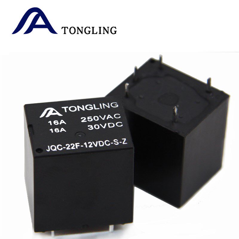 通灵继电器5V 9V 12v 24V5脚16A直流小型电磁继电器 T70 SRU 21FF