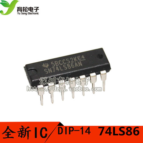 74LS86 SN74LS86AN 逻辑 - 栅极和逆变器/XOR(异或) DIP-14