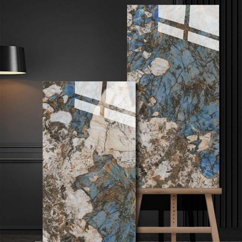 客厅地砖大角鹿瓷砖美观大气奢石大板通体大理石750X1500地板