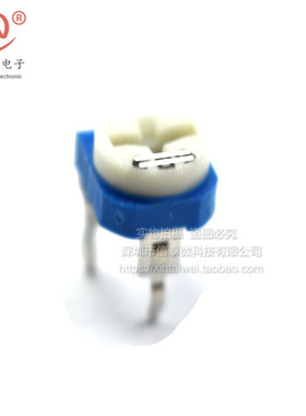 卧式RM065-202(2K)兰白可调蓝白可调电阻 WH06-2电位计