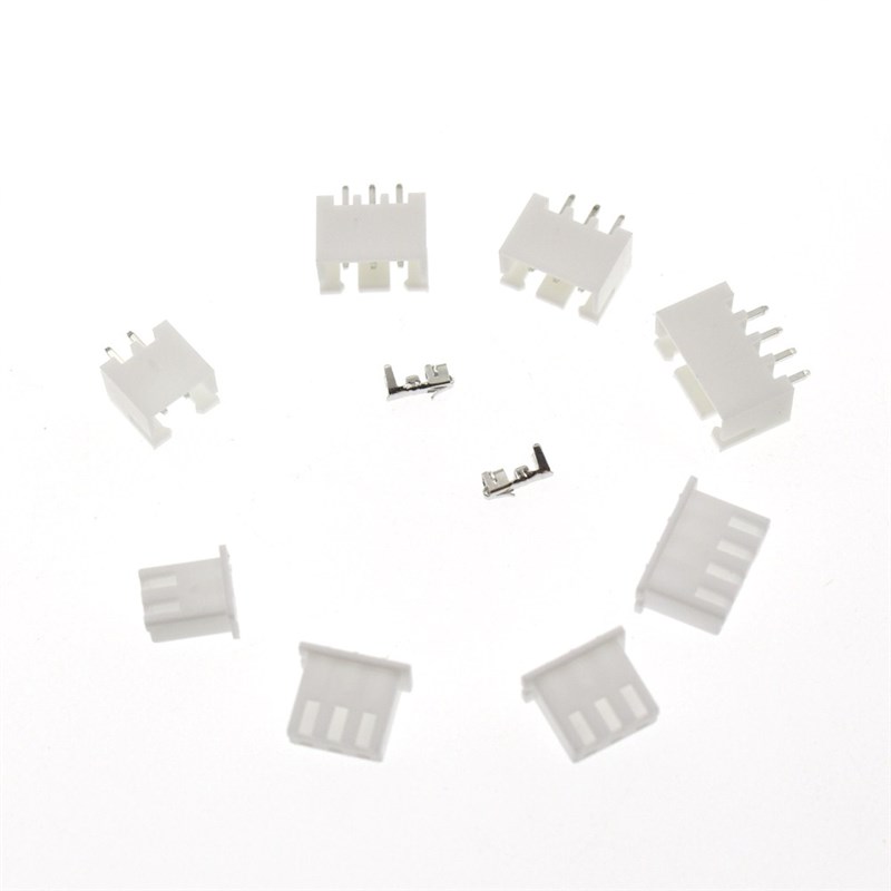 250PCS 2P3P4P XH2.54mm间距端子套件外壳针座JST连接器 250个