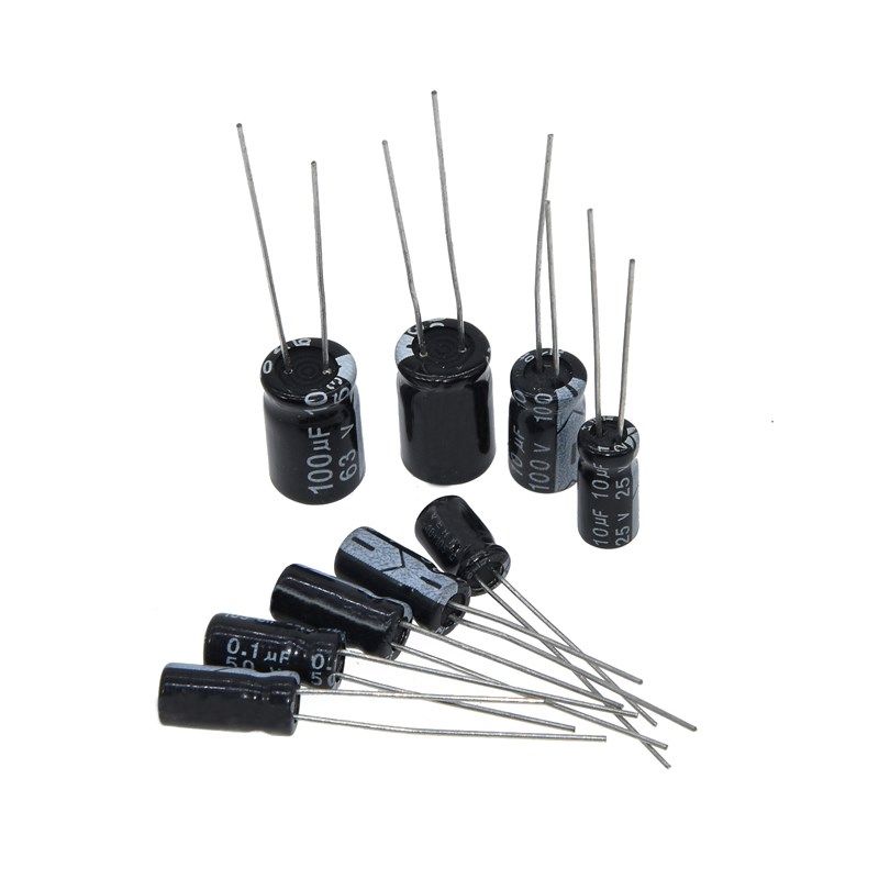 直插铝电解电容器元件16V/25V/50V/6.8UF/68UF/680UF/6800UF 8x12