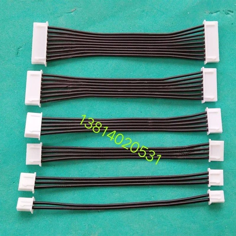 XH2.54mmTJC3黑白排线连接线2P3P4P5P6P7P~14P双头同向10cm-60cm
