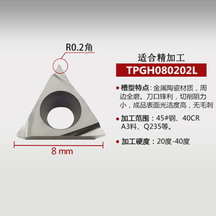 数控精镗刀粒镗孔刀片TPGT/TPGH110304L/110302L/090204L/080204L