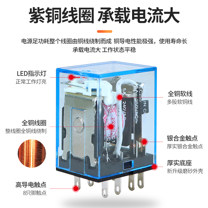 小型中间继电器底座可选 M4C BEML2C MY2N-J MY4 LY2 HH52P HH54P