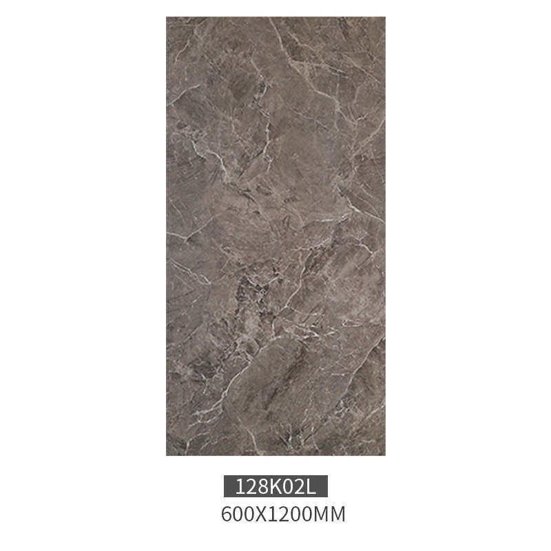 简约柔抛灰色墙砖通体大理石纹瓷砖600x1200客厅现代防滑耐磨