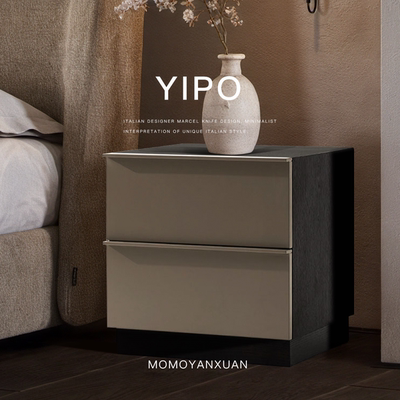 烟熏实木纯实木床头柜