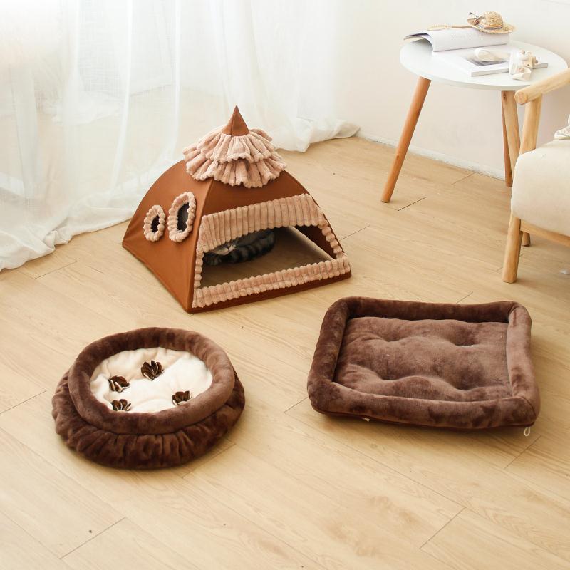 吉仔仔猫窝猫房子四季通用可拆洗