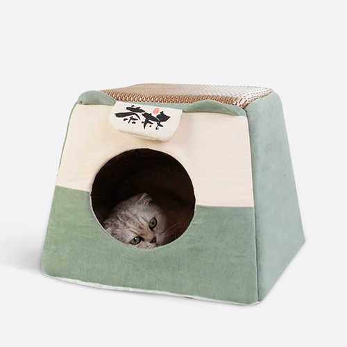 Гнезда кошек и кошек, универсальный кошачий кровать Four Seasons можно разобрать и очистить, полузвековые двойные спящие гнездо.