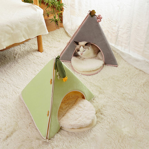 吉仔仔创意三角猫窝四季通用