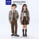 裙子套装 小学生春秋款 班服英伦学院风校服幼儿园园服儿童格子西装