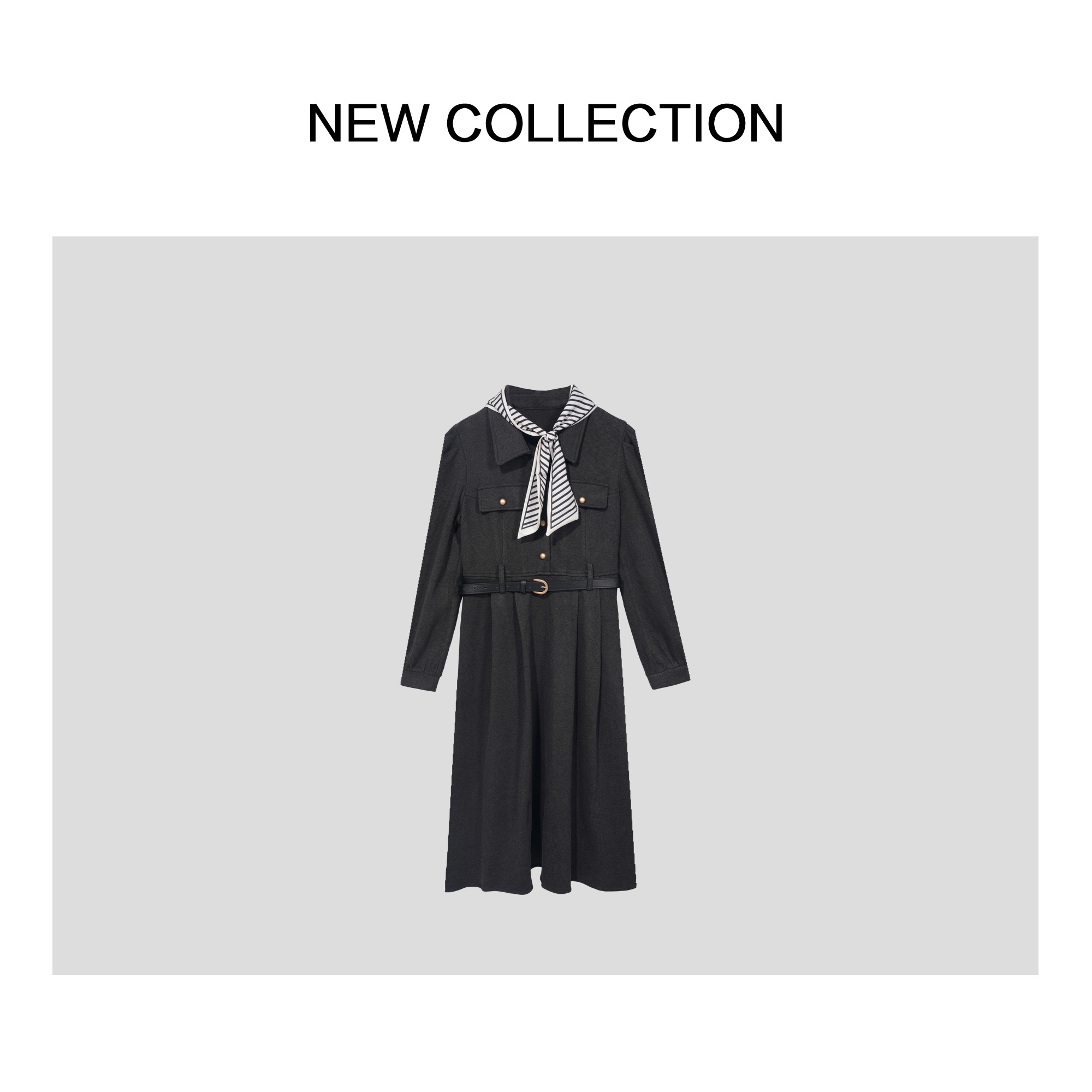 学院风A字裙聚酯纤维其他