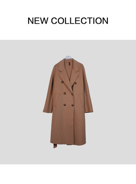 【一一专享】 简约优雅翻领纯色大衣 S5F56020M