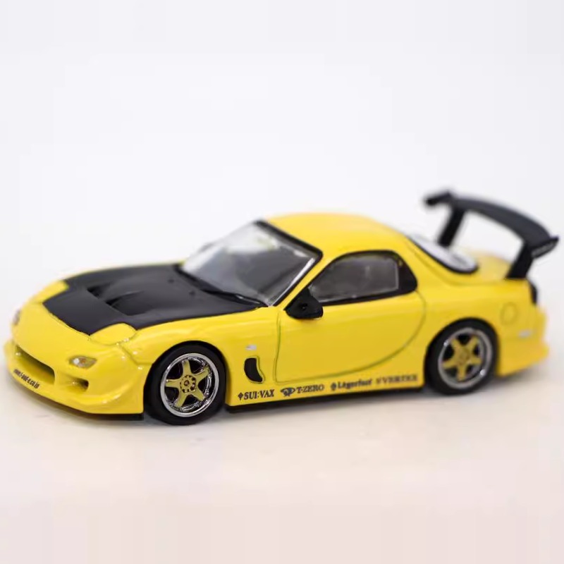 TW 1 64合金Vertex Mazda RX-7 FD3S 马自达跑车模型经典摆件礼品
