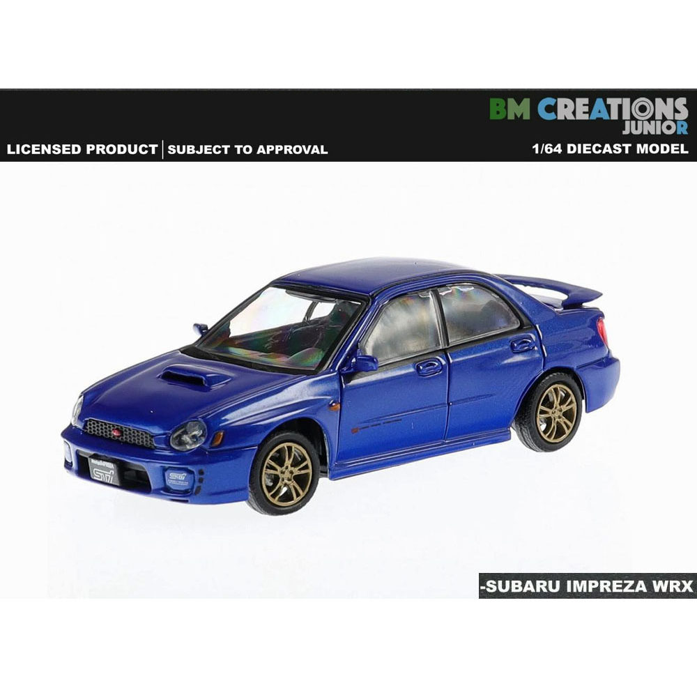 BMC 1 64 合金 斯巴鲁 Impreza WRX Sti 翼豹跑车模型摆件 附配件