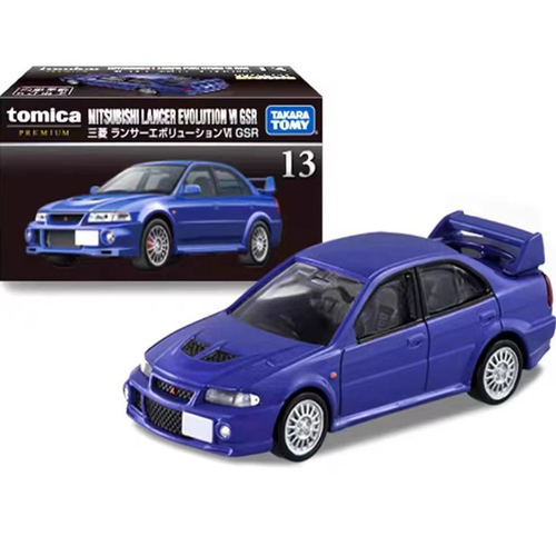 TOMY 多美卡黑盒TP13 三l菱蓝瑟EVO VI GSR 初回版跑车模型玩具