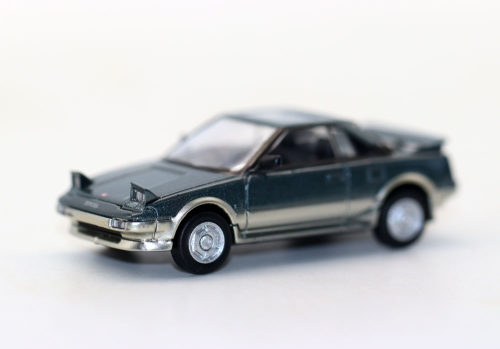 Para64合金车1 64 丰田MR2 MK1 双门跑车模型经典中古车摆件
