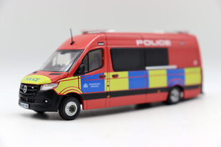 ERA合金车1/64 奔c驰 Sprinter UK Police MPDP 英国警车模型玩具