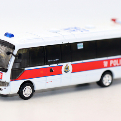 Tiny 03 微影 1/76 Coaster PTU 考斯特香港警车巴士模型 AM7250