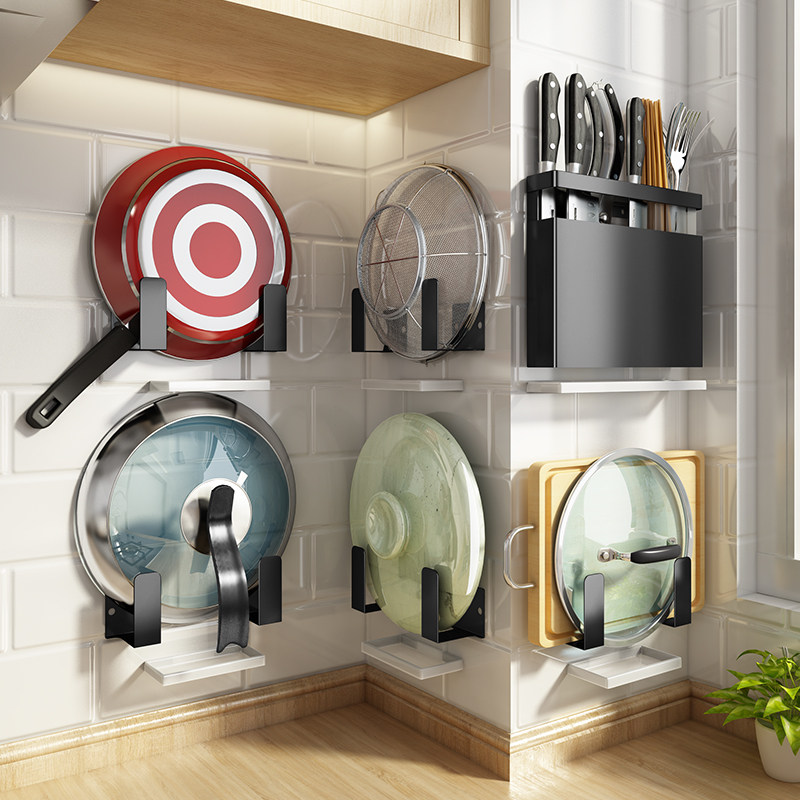 Giá để đồ nhà bếp bằng thép không gỉ không lỗ treo tường thớt gia vị thớt dao món ăn nắp nồi giá đỡ thiết kế nội thất phòng bếp 	giá các thiết bị nhà bếp