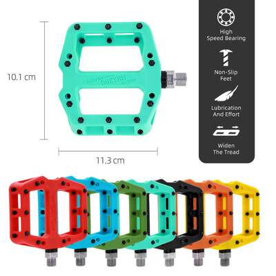 新品MZYRH自行车脚踏板山地车脚蹬子脚踏三轴承大踏面尼龙脚踏926