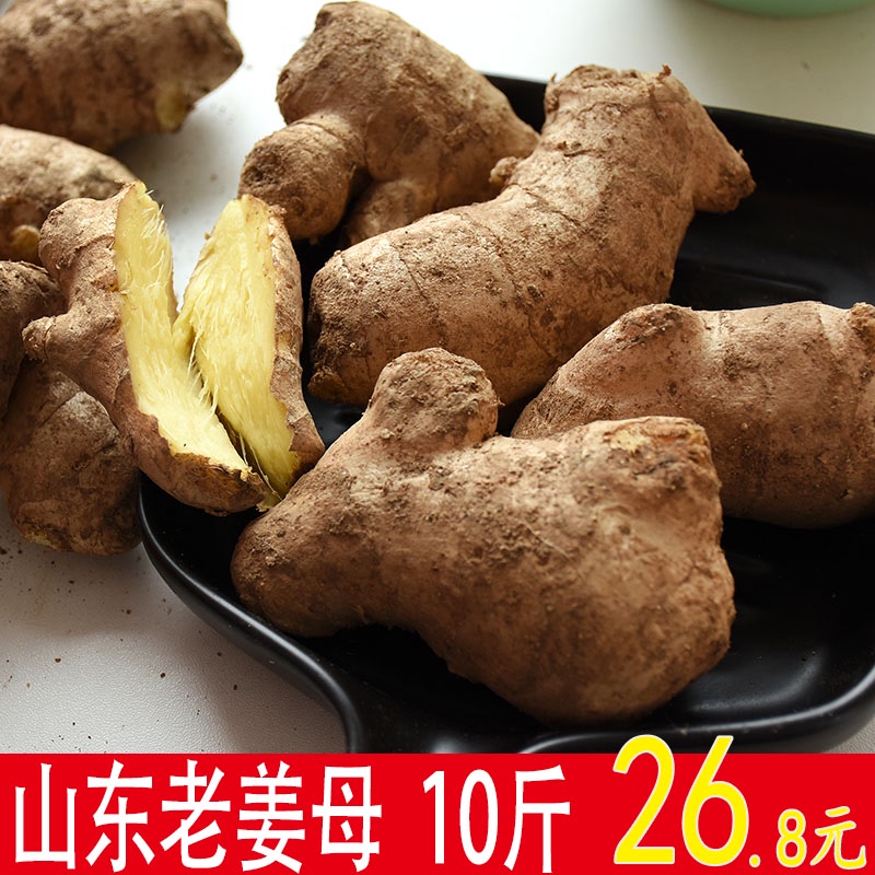 生姜老姜干姜新鲜5斤山东老姜母现挖蔬菜小黄姜仔姜嫩姜10包邮